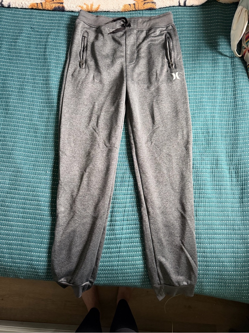Hurley Kids Gray Fleece Jogger Pants